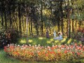 The Artist s Family in the Garden Claude Monet Impressionism Flowers